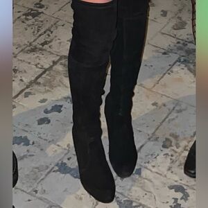 Stuart Weitzman Black Over the Knee Boots